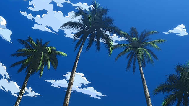 JoJo's Bizarre Adventure Palm Trees Anime Background