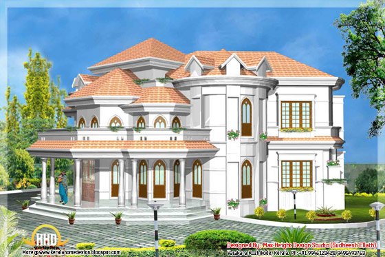 Kerala style house 3D model - May 2012