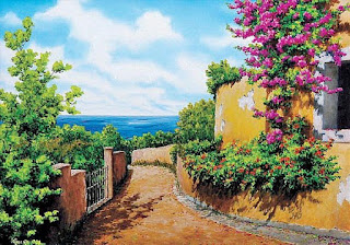 Paisajes de Flores Hermosas Pinturas