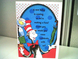 Cat in the Hat Babyshower Invite Cover