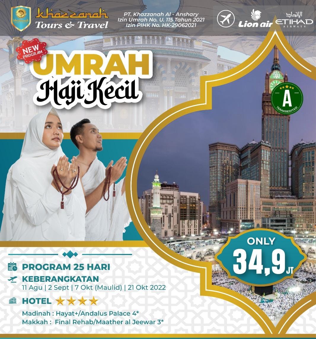 Paket Hajj Plus 2022 Khazzanah Tour