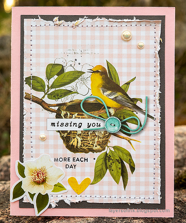 Layers of ink - Quick Floral Cards Tutorial by Anna-Karin Evaldsson. With Simon Says Stamp April Card Kit.