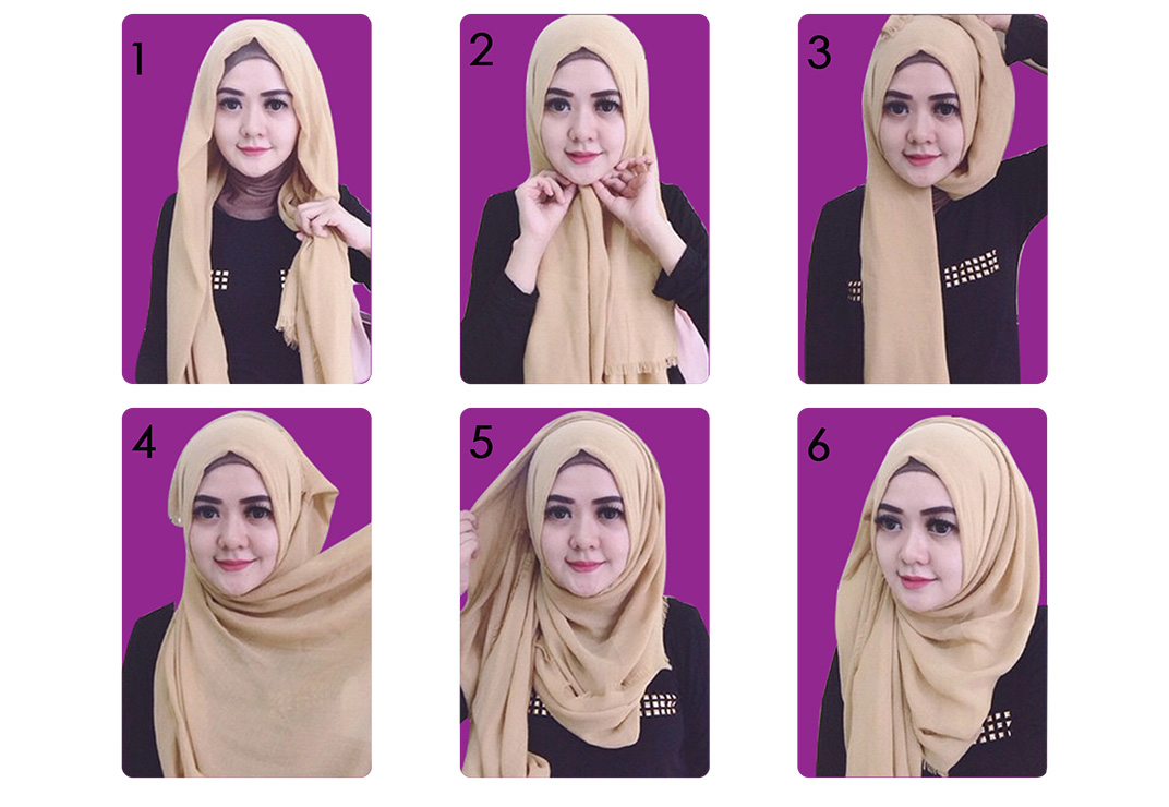 Gambar Tutorial Hijab Volume Tutorial Hijab