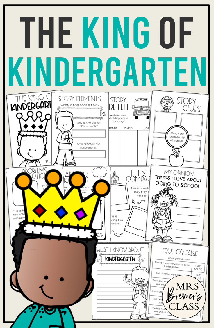 FREE-The King of Kindergarten Book Companion-Synonyms and Antonyms