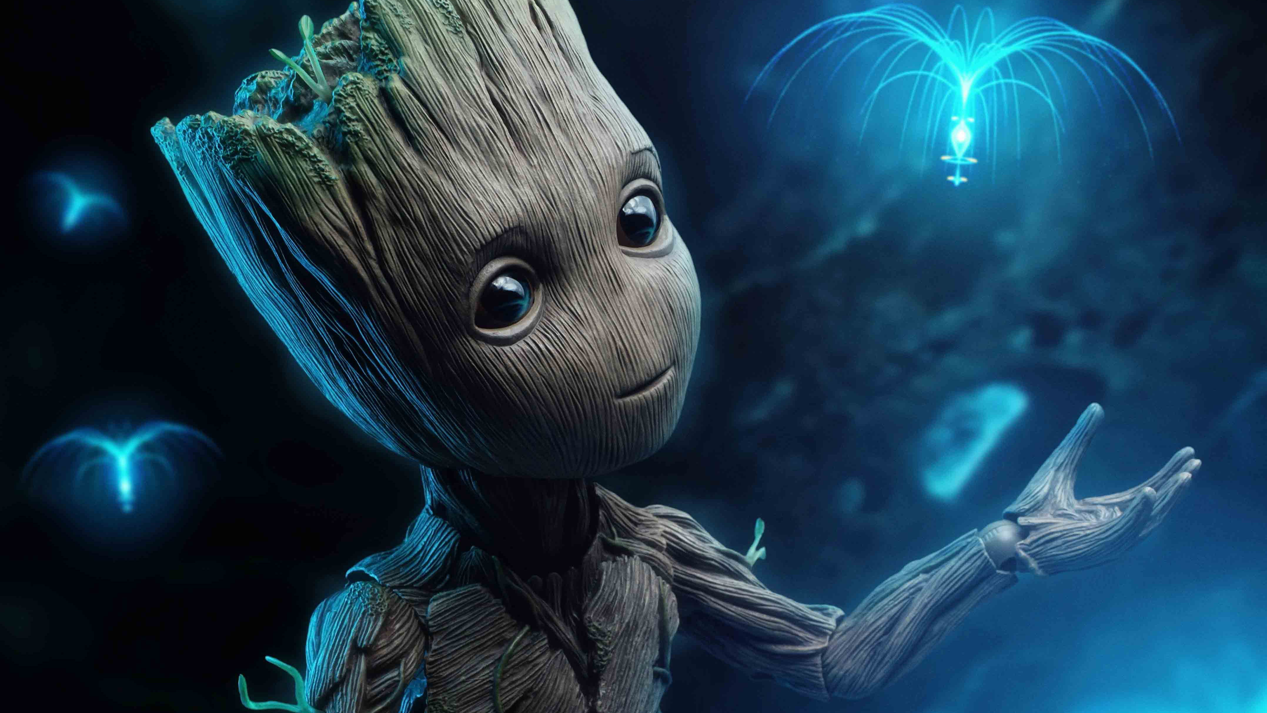 baby groot, 4k, hd, superheroes, HD wallpaper