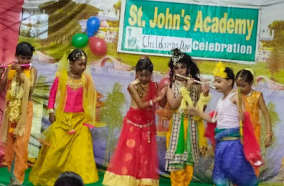 बाल दिवस के शुभ अवसर पर सेंट जोंस अकादमी में सांस्कृतिक आयोजन