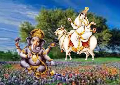 डी पी कर्मकांड भाग  २  गौरी  गणेश पूजन विधि । Gouri Ganesh pujan vidhi