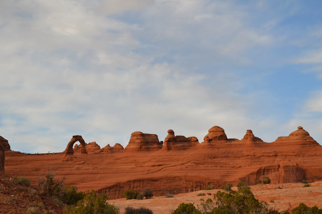 golden arches national park sunset