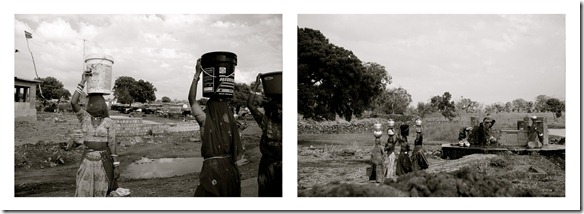 women with water