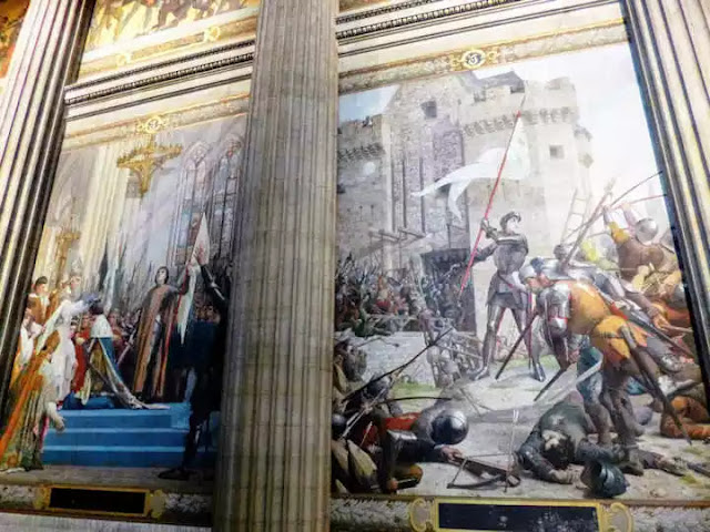 Murales de Juana de Arco en el Panteón de París