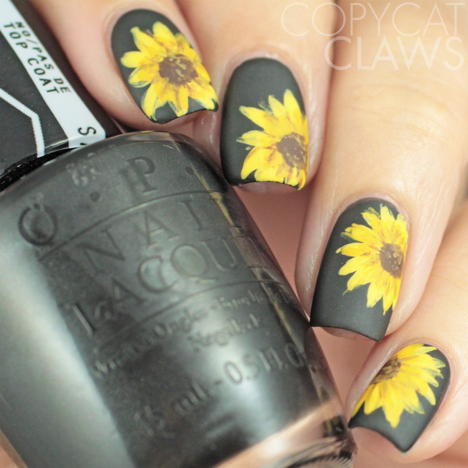 Sunflower Nail Art 4
