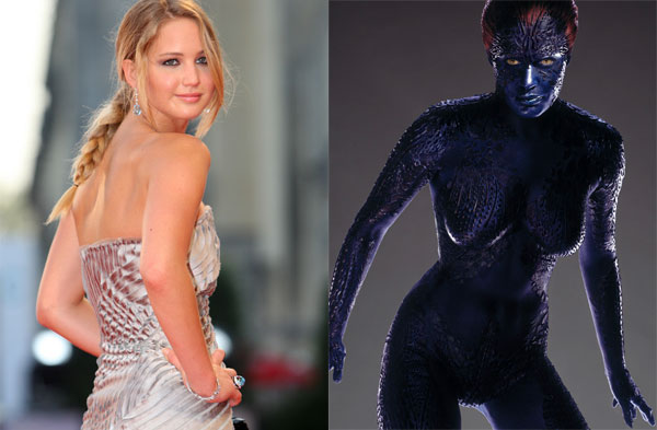 Jennifer Lawrence Mystique Hot Pictures