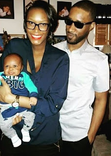 Teyona Anderson with her partner Skurt their son Nash