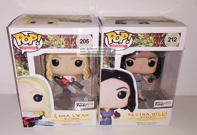 Swan Queen Custom Pops - Once Upon A Time