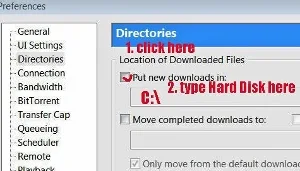 BitTorrent change save location