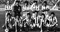 CLUB ATLÉTICO DE MADRID - Madrid, España - Temporada 1990-91 - Rodax, Abel, Futre, Solozábal y Donato; Tomás, Alfredo, Manolo, Baltazar, Juan Carlos Rodríguez y Julio Prieto - FC POLITEHNICA TIMISOARA 2 (Bungau, Popescu) ATLÉTICO DE MADRID 0 - 19/09/1990 - Copa de la UEFA, 1ª ronda, partido de ida - Timisoara, Rumanía, Stadionul 1 maï - El Atlético de Madrid ganó sólo por 1-0 en la vuelta y quedó eliminado