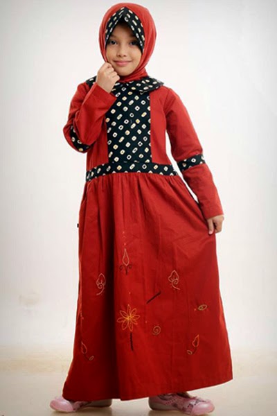 15 Contoh Dress Muslim Untuk Anak Perempuan Terbaru 