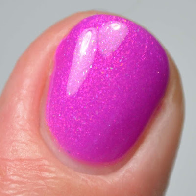 purple shimmer nail polish