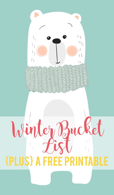 Beating Wintertime Boredom--fun list of things to do as a family in the winter plus a FREE printable bucket list!