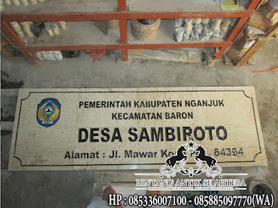 Prasasti Papan Nama Dengan Batu Marmer Dan Granit Kualitas Grade A