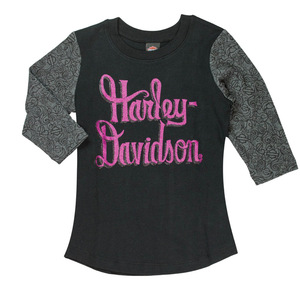 http://www.adventureharley.com/harley-davidson-little-girls-black-3-4-sleeve-tee-1033561