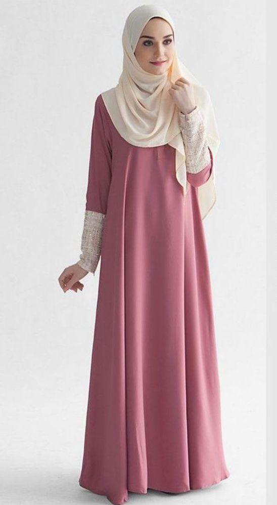 25+ Model Baju Gamis Muslimah Masakini Untuk Pesta dan 
