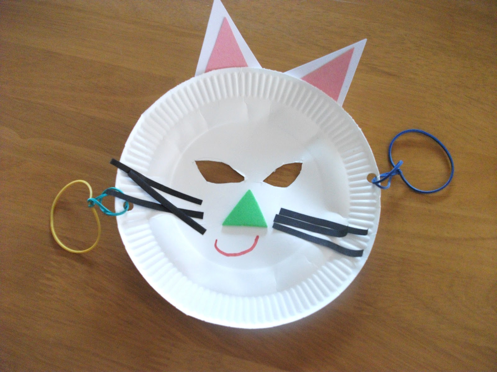 projects craft for paper easy Craft Crafts Mask Cat Plate Kids*: Preschool Paper