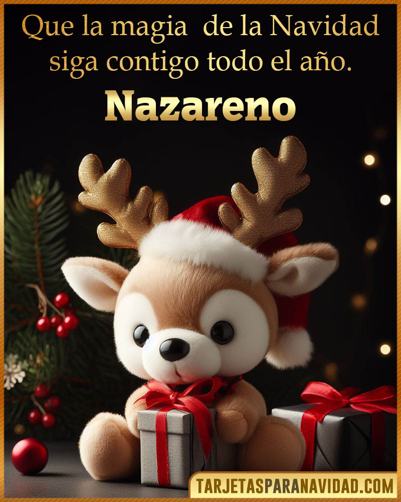 Felicitaciones de Navidad originales para Nazareno