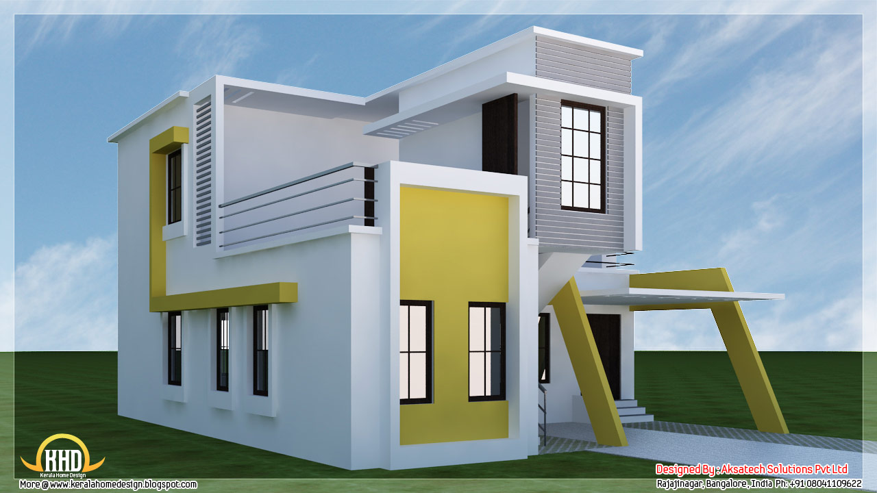 5 beautiful Modern  contemporary  house  3d renderings 