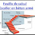 Télécharger gratuitement Feuille de calcul Escalier en béton armé 