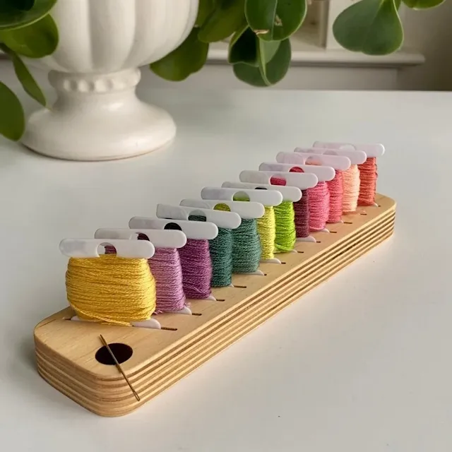 bobbin rack for embroidery floss