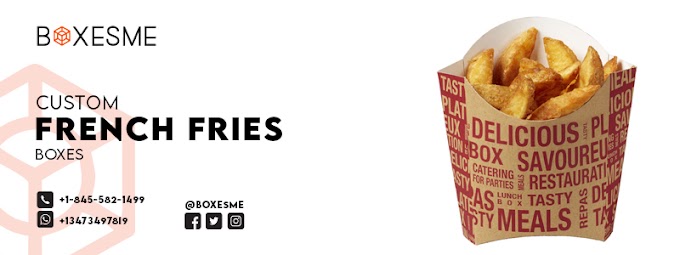 Order Customized French Fries Boxes made of Durable Cardboard