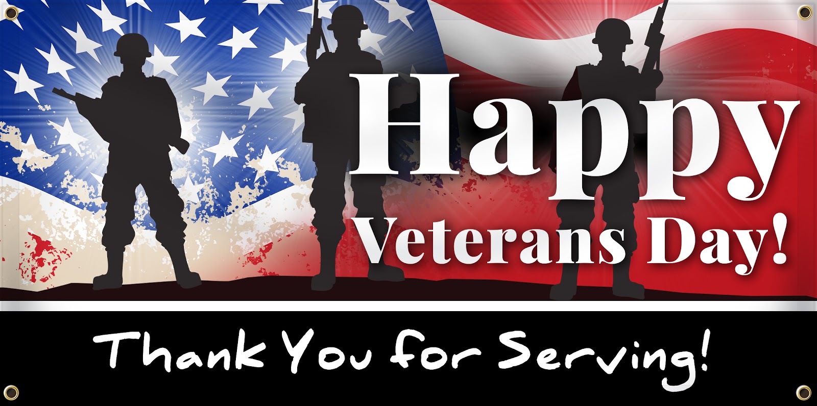 Happy Veterans Day Banner  Banners.com