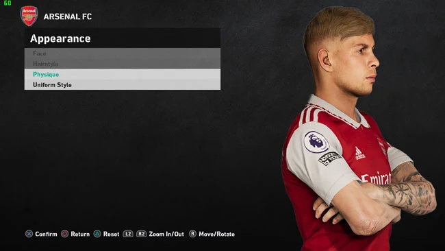 Emile Smith Rowe Tattoo PES 2021