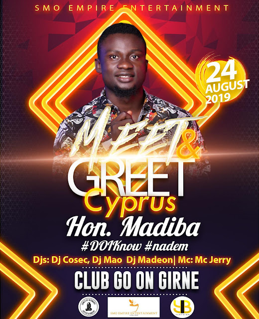 SMO Empire Entertainment present Meet and Greet with Hon. Madiba