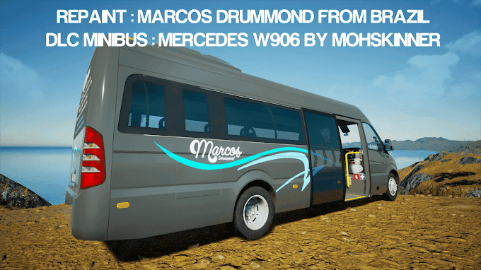 Tourist Bus Simulator - Repaint Marcos Drummond - Bus Mercedes - Type W906