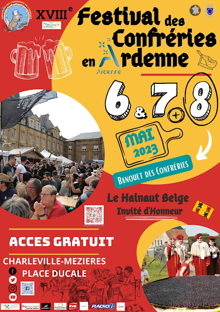 Festival des Confréries en Ardenne 2023 à Charleville-Mézières