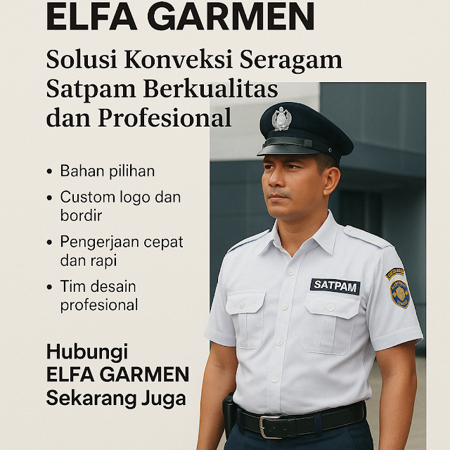 ELFA GARMEN: Solusi Konveksi Seragam Satpam Berkualitas, Nyaman, dan Tahan Lama untuk Kebutuhan Keamanan Profesional