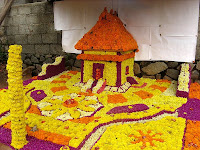 Pookkalam a bit further up my road - Challenge Road