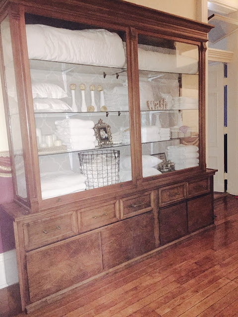 linen cabinet in historic home