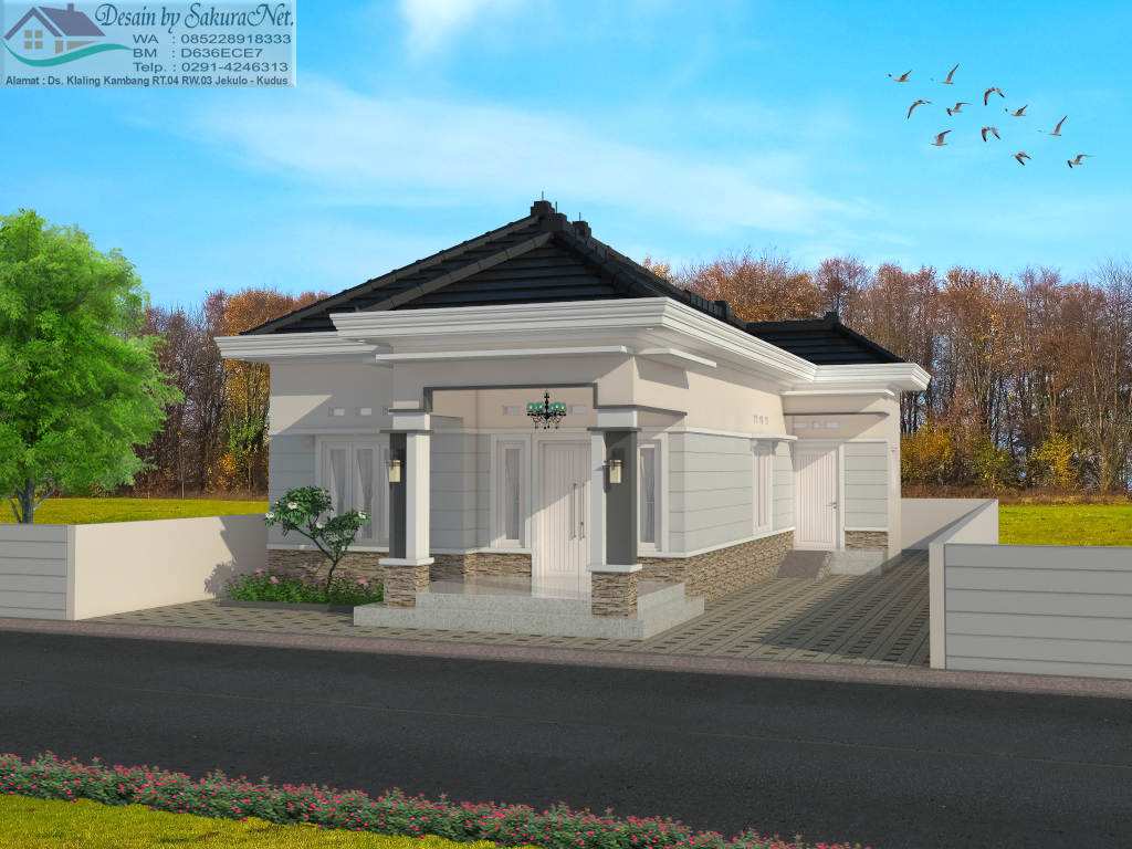 Desain 3D Rumah By SakuraNet Desain Rumah Minimalis L1 7x12