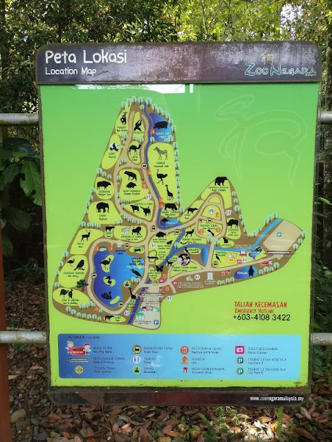 Map of Zoo Negara