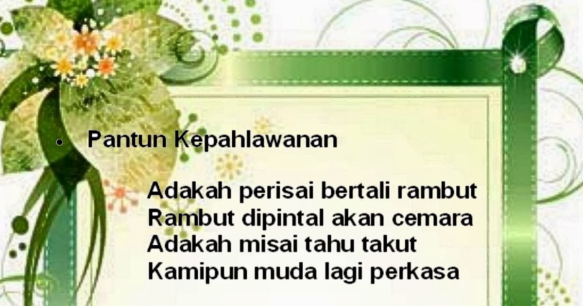 Macam macam pantun beserta contohnya - 28 images 