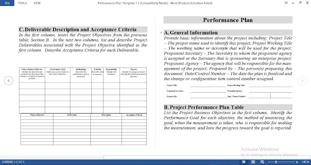 Performance Management Plan Template for Word