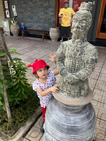 Paying her respects?