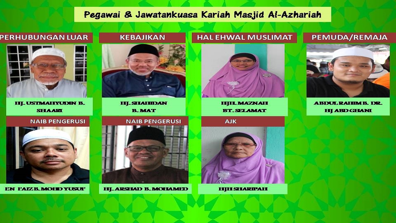 MASJID AL-AZHARIAH: CARTA ORGANISASI PENTADBIRAN