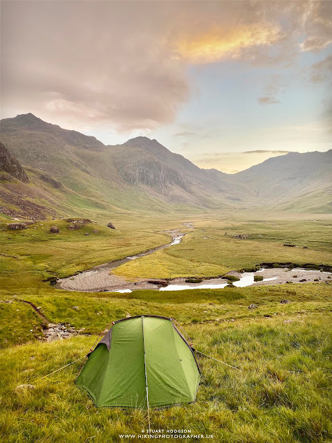 Wild camping Lake District Great Moss
