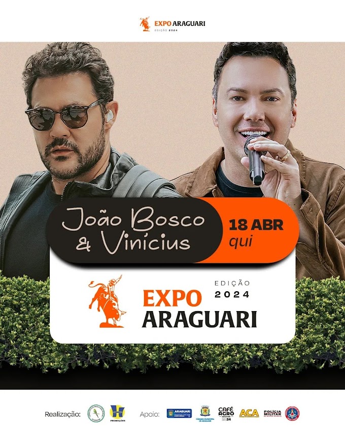 18/04/2024 Show de João Bosco e Vinícius em Araguari