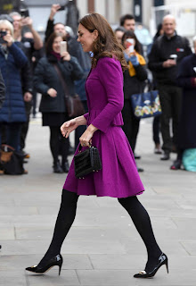 Kate Middleton in Purple Dress at Royal Opera House in London