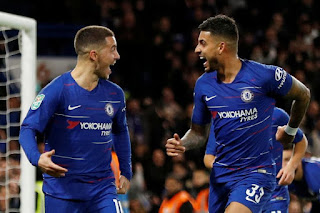 Hazard fires Chelsea into League Cup semi-finals